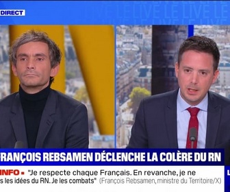 Replay Le Live BFM - François Rebsamen déclenche la colère du Rassemblement national - 15/01