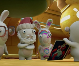 Replay Les Lapins Crétins - Invasion, la série TV - S4 E52 - Petit papa crétin contre la dinde de Noël