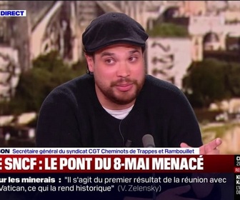 Replay Apolline de 9 à 10 - Grève SNCF: C'est un conflit salarial, affirme Axel Persson (CGT)