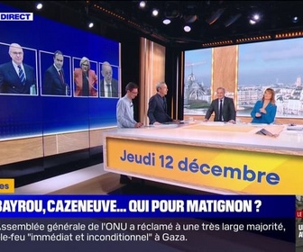 Replay 7 MINUTES POUR COMPRENDRE - François Bayrou, Bernard Cazeneuve, Jean-Yves Le Drian... Qui est le favori pour remplacer Michel Barnier à Matignon?