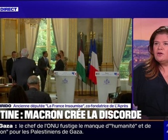 Replay 20H BFM - Il décide de faire la chose la plus indolore, estime Raquel Garrido à propos du choix d'Emmanuel Macron de reconnaître l'État de Palestine