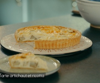 Replay Petits Plats en équilibre - Tarte artichaut et ricotta