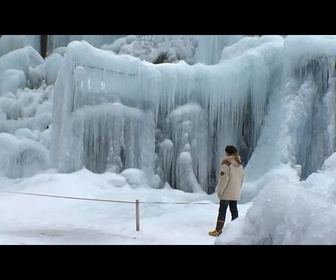 Replay Subzero forest : forêt de glace créée à l'auberge de montagne de Takayama