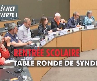 Replay La séance est ouverte ! - Rentrée scolaire : table ronde de syndicats - 17/09/2025