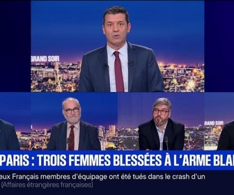 Replay BFM Grand Soir - Métro parisien : trois femmes blessées à l'arme blanche - 26/12