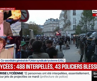 Replay 100% Mabrouk - Lycées : 488 interpellés, 43 policiers blessés - 06/10