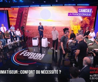 Replay Les émissions spéciales - Le Forum BFMTV – Canicule : la France craque - 24/06