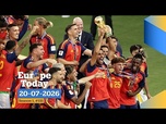 Replay Europe Today : sacre de l'Espagne et frappes américaines sur l'Iran au menu