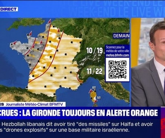 Replay Le Live Week-end - Crues : la Gironde toujours en alerte orange - 19/10