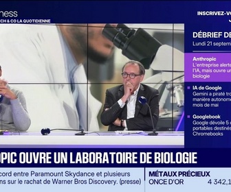 Replay Tech & Co, la quotidienne - Anthropic ouvre un laboratoire de biologie - 21/09