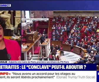 Replay BFM Story - Retraites: Le compte n'y est pas à ce stade, affirme Lamia El Aaraje (PS)