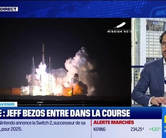 Replay BFM Bourse - Espace : Jeff Bezos réussit son premier lancement de fusée - 16/01