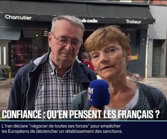 Replay 20H BFM - MICRO-TROTTOIR - Vote de confiance: qu'en pensent les Français?