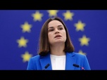 Replay La Russie pourrait utiliser le Bélarus pour attaquer les pays baltes affirme Svetlana Tikhanovskaïa