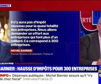 Replay Liberté Egalité Brunet! - Barnier : hausse d'impôts pour 300 entreprises - 03/10