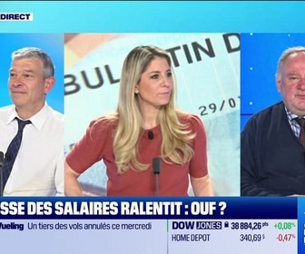 Replay Good Morning Business - Nicolas Doze face à Jean-Marc Daniel : La hausse des salaires ralentit, ouf ? - 08/05