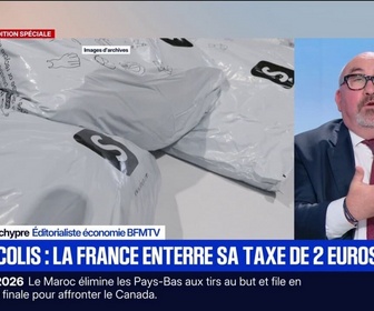 Replay BFM Première - La taxe française sur les petits colis suspendue et remplacée par une taxe européenne de 3 euros