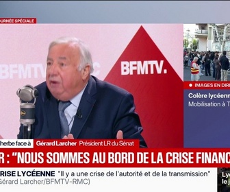 Replay Face à Face - Nous sommes au bord de la crise financière: Gérard Larcher, président LR du Sénat, alerte sur les dépenses publiques françaises