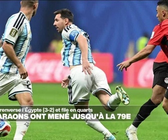 Replay Journal de l'Afrique - L'Argentine renverse l'Égypte (3-2) : les Pharaons ont mené jusqu'à la 79e