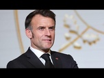 Replay Emmanuel Macron plaide pour un emprunt commun des Vingt-Sept
