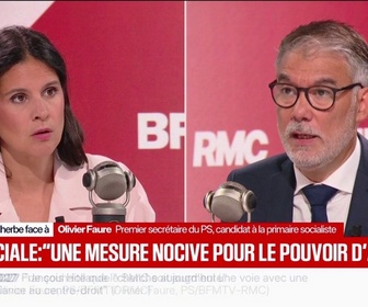 Replay Face à Face - 15 euros pour voter à la primaire socialiste: Je souhaite qu'on se mette d'accord sur deux euros, assure Olivier Faure, candidat à la primaire socialiste