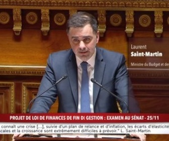 Replay 100% Sénat - Examen du projet de loi de finances de fin de gestion au Sénat