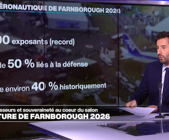 Replay Info éco - À Farnborough, la défense s'impose de plus en plus dans le ciel de l'aéronautique