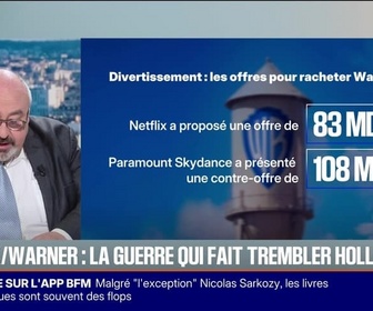 Replay BFM Première - BFM Conso : Netflix/Warner, la guerre qui fait trembler Hollywood - 09/12