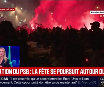 Replay BFM Grand Soir - Célébration du PSG : la fête se poursuit autour du Parc - 31/05