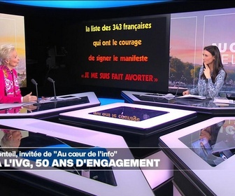 Replay Au Cœur De L'info, L'invité - Les invités du jour - Claudine Monteil : L'engagement pour le droit des femmes est un engagement à vie