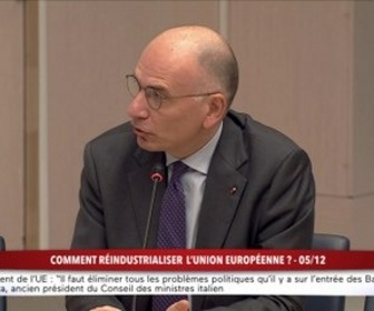 Replay 100% Sénat - Marché intérieur européen : audition d'Enrico Letta