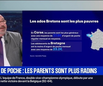 Replay BFM Première - BFM Conso : Argent de poche, les parents sont plus radins - 29/08