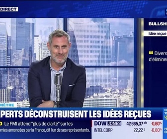 Replay BFM Bourse - Bullshitomètre : Diversifier permet d'éliminer les risques. FAUX ! Répond Stéphane Van Huffel - 23/10