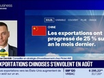 Replay BFM Bourse - L'éco du monde : Les exports chinois en hausse de 25% en août - 08/09
