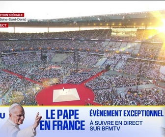 Replay Les émissions spéciales - Édition spéciale : 80 000 personnes pour le pape au Stade de France - 25/09