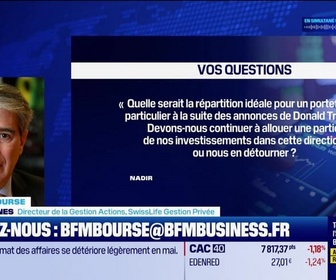 Replay BFM Bourse - Culture Bourse : Quelle serait la répartition idéale pour un portefeuille particulier à la suite des annonces de Donald Trump ? , par Julie Cohen-Heurton - 22/05