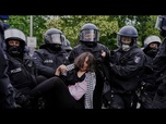Replay Heurts à l'issue d'une manifestation pro-palestinienne à Berlin