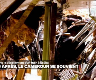 Replay Journal de l'Afrique - Déraillement d'un train à Eséka : 10 ans après la catastrophe, le Cameroun se souvient