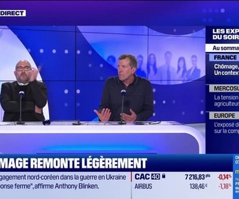 Replay Les experts du soir - Le chômage remonte légèrement - 13/11