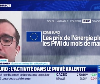 Replay BFM Bourse - L'éco du monde : Les PMI européens se dégradent en mars - 24/03