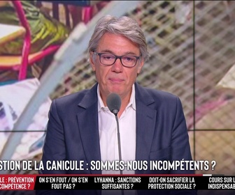 Replay Les Grandes Gueules - Canicule : appels au télétravail, galère dans les transports, écoles qui suffoquent… Pourquoi la France n'y arrive pas ?