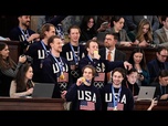 Replay Trump salue l'équipe olympique de hockey pendant son discours sur l'état de l'Union