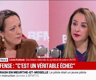 Replay Face à Face - Démission de Laurent Nuñez refusée: Je trouve que c'est toujours un peu des scènes de théâtre jouées par le politique, estime Linda Kebbab, secrétaire nationale du syndicat de police UN1TÉ