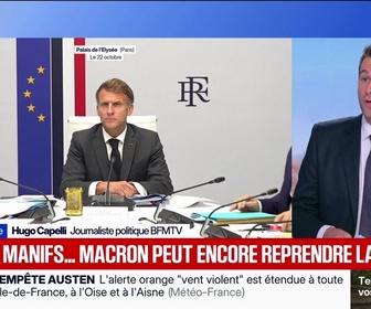Replay BFM Première - Lycées, manifs... Macron peut encore reprendre la main ? - L'édito politique - 23/10