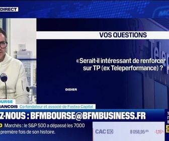 Replay BFM Bourse - Culture Bourse : Serait-il intéressant de renforcer sur Téléperformance ? , par Julie Cohen-Heurton - 28/01