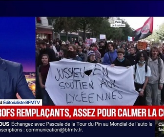 Replay BFM Grand Soir - 3 000 profs remplaçants : assez pour calmer la colère ? - 09/10