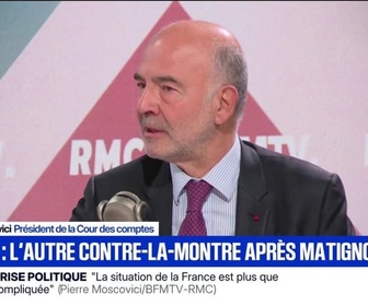 Replay Face à Face - Pierre Moscovici préconise de s'appuyer sur le projet de budget déposé par Sébastien Lecornu