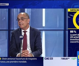 Replay BFM Bourse - La Data Room : 85% = la part des ETF actions américaines achetée par des investisseurs non américains couverts contre le risque de baisse du dollar - 01/10