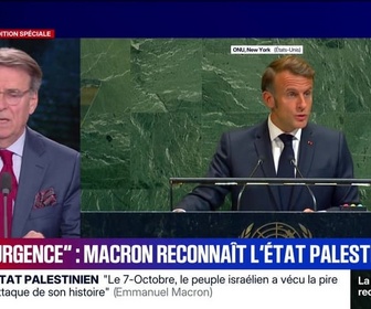 Replay BFM Grand Soir - Il y a urgence : Macron reconnaît l'État palestinien - 22/09