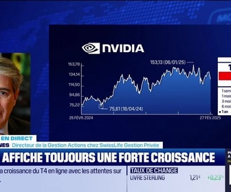 Replay BFM Bourse - Nvidia affiche toujours une forte croissance - 27/02